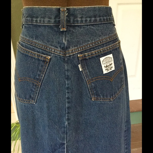 Levis Denim Skirt Vintage - Picture 3 of 4