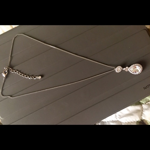 Givenchy silver- tone pendant necklace.