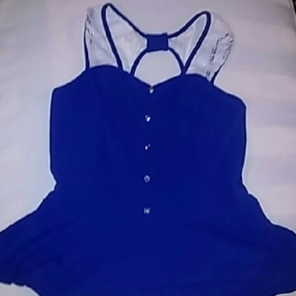 Royal Blue Lace top