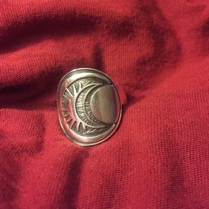 Sterling silver 925 marking sun phases into moon