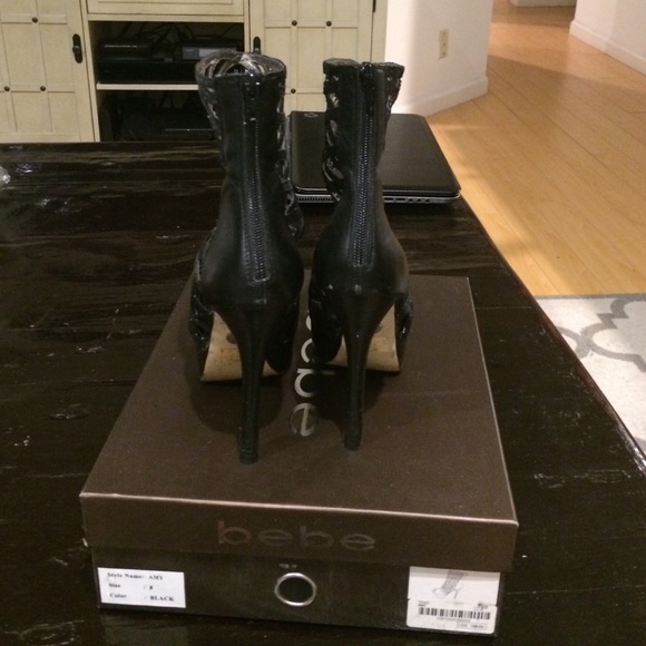 Bebe black shoes/ half boots/ booties - Picture 4 of 4