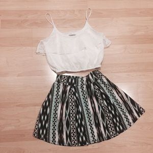 Charlotte Russe Abstract Skater Skirt💥