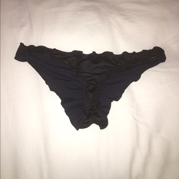 Black mini cheeky bikini bottoms - Picture 4 of 4