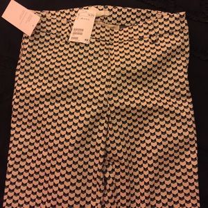 Ivory, blue and green dress pants