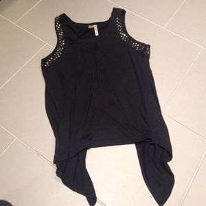 ✨ FLASH SALE Black Open Back Tank