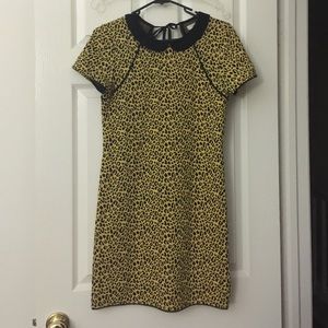 Urban Outfitters Cooperative Yellow Leopard Dress