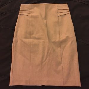 Taupe pencil skirt