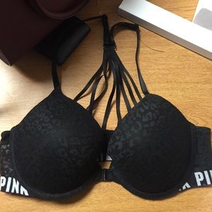 Black leapord PINK bra