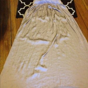 Zara silk maxi skirt.