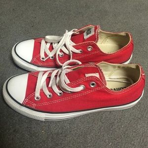 Red low top Converse