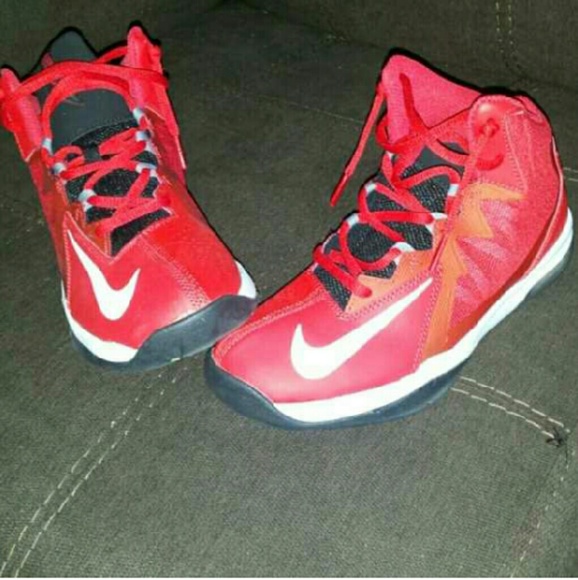 Red black blue nikes