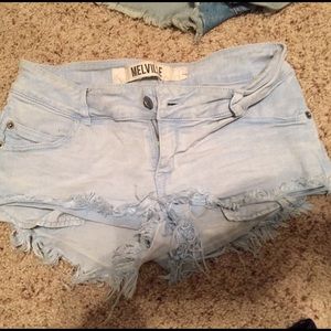 brandy melville blue and jean  shorts BUNDLE