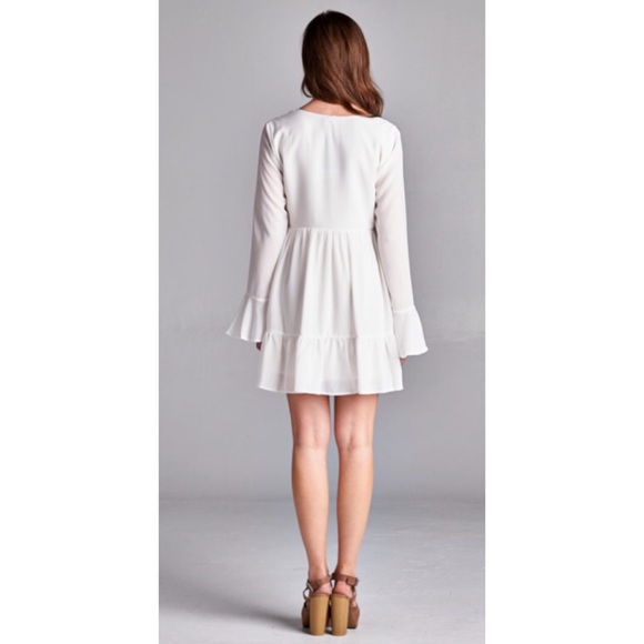 Last One • Honey Punch Bell Sleeve Baby Doll Dress - Picture 3 of 4