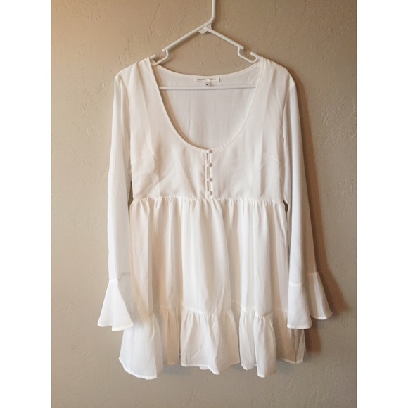 Last One • Honey Punch Bell Sleeve Baby Doll Dress - Picture 4 of 4