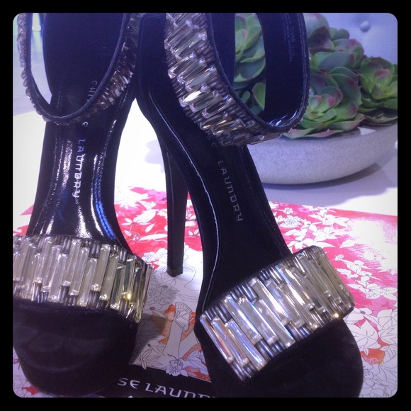 Chinese laundry high heel crystal shoes