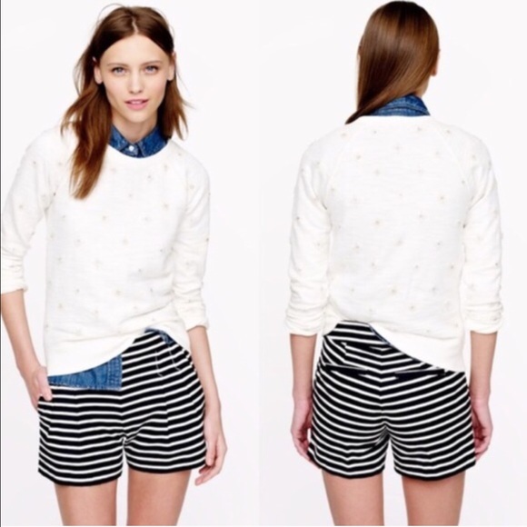 J. Crew Blue Striped Nautical Shorts Size 12