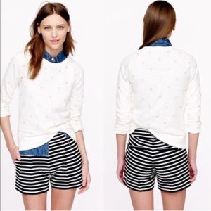 J. Crew Blue Striped Nautical Shorts Size 12