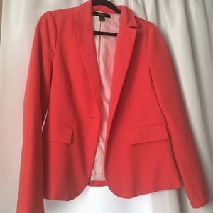 Beautiful peach blazer and Denim shirt