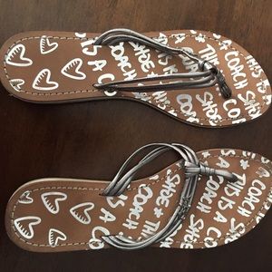 Coach flip flops