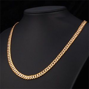 New 18K gold men's two -tone necklace