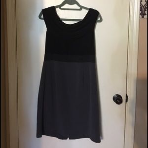 Spenser Jeremy cowl neck black and grey dress