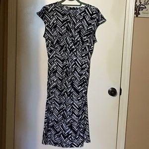 Apt 9 black and white dress