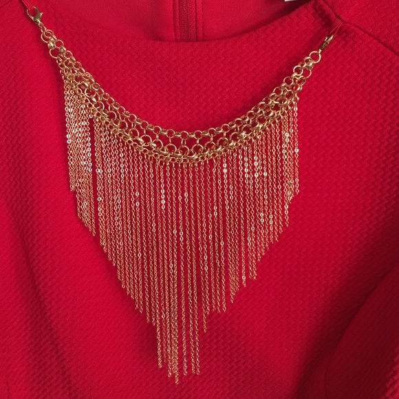 🎈BISOU BISOU Red Dress great for Valentines - Picture 3 of 3