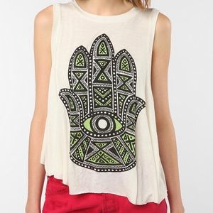 Urban outfitters Hamsa open back top
