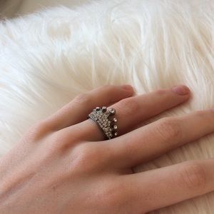 Vintage Princess Crown Ring