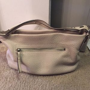 Cream Coach Hobo Bag