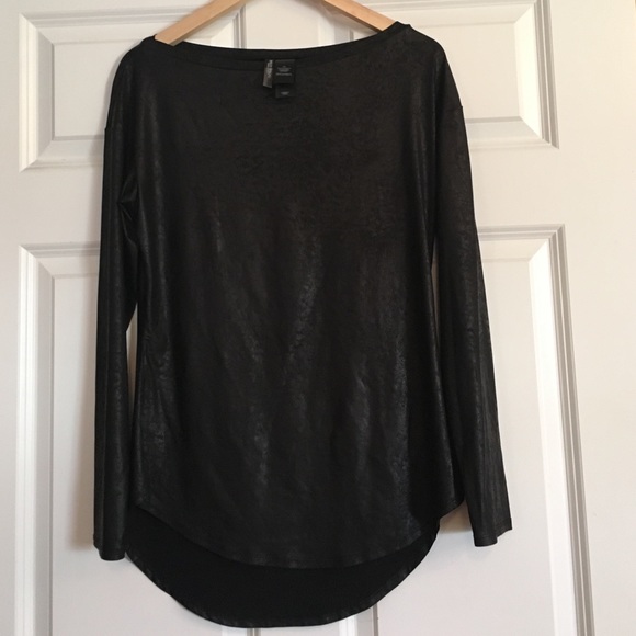 Bisou Bisou Tops - BISOU BISOU Leatherette top