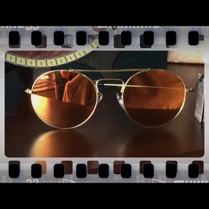 Mirror round sunglasses