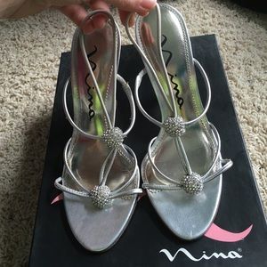 Nina Clear Wedge Prom Shoe