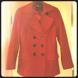**FINAL SALE OBO** Red wool coat