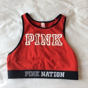 VS PINK High Neck Sports Bra/Crop Top