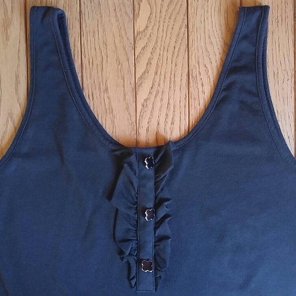 ♦ 3 for $15 Black Ruffle Tank - Picture 2 of 4