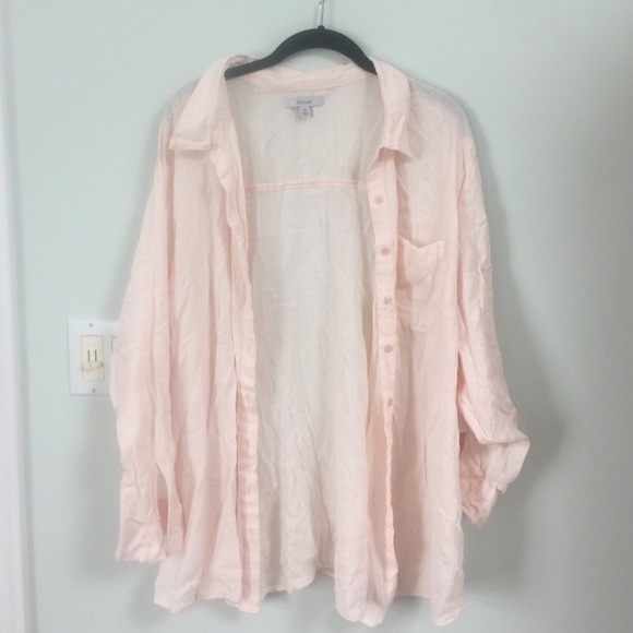 Pale pink gauze shirt