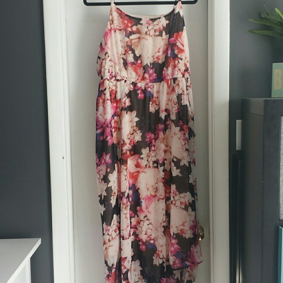 Lane bryant Flower Chiffon Dress