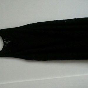 Black dress knee-length