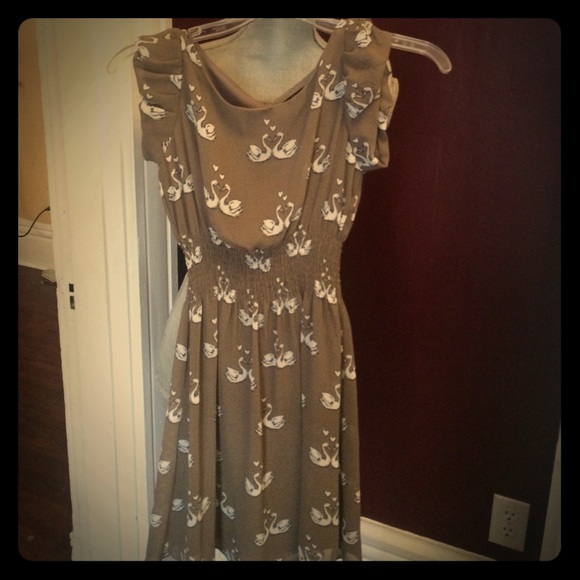 Swan pattern dress🌟BUY ONE GET ONE 1/2 OFF🌟