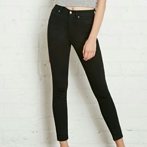 black high waist high rise skinny jeans mom jeans