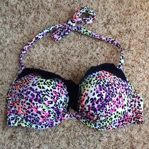Leopard print bikini top