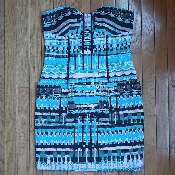 Plenty by Tracy Reese Printed Strapless Dress - Picture 2 of 4