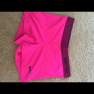 Pink nike pros