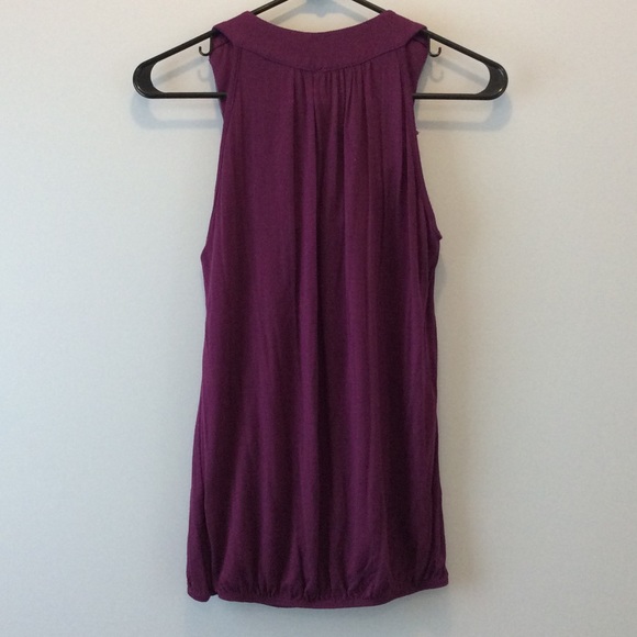 Purple Tank with Zipper Rosettes - Picture 3 of 6