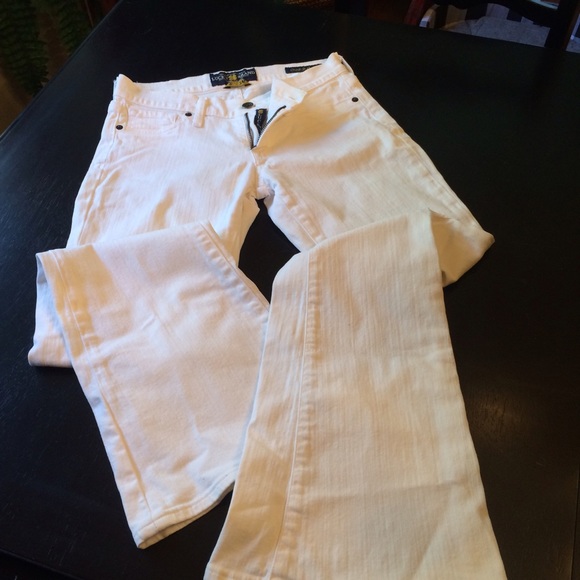 Lucky Brand White Flared Jeans