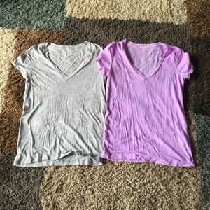 2 J. Crew vintage v-neck tees. Size s