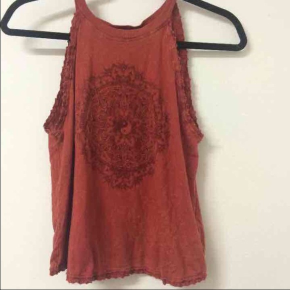 ❌SOLD❌Yin yang boho patterned tank top