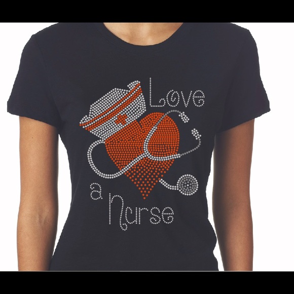 Love a Nurse Bling Tee