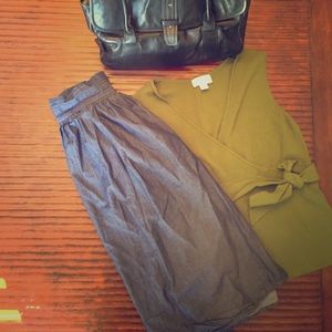 eShakti chambray skirt